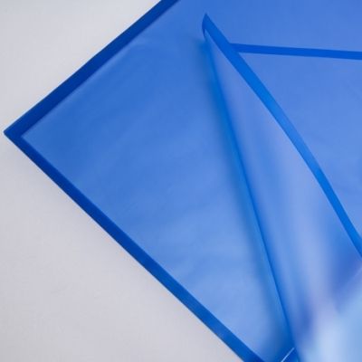 картинка Пленка лист матовая с каймой синий, 58смх58см; Россия от магазина Флоранж