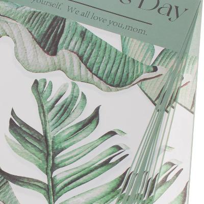 картинка Пленка лист дизайнерской бумаги Happy Mothers Day, зеленый 30смх50см; Китай от магазина Флоранж