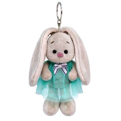 Игрушка Брелок Зайка Ми в бирюзовом платье ABB-082