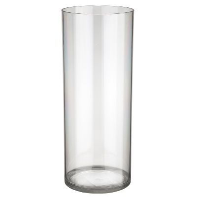 Вазон пластик Round, D12xH30 см, прозрачный