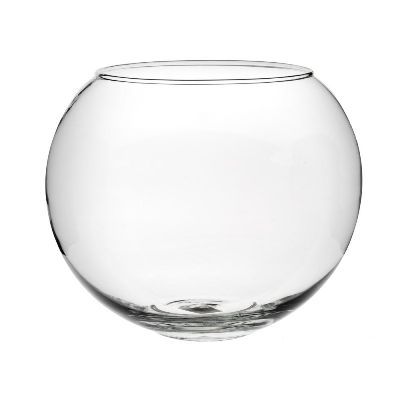картинка Ваза стеклянная Шаровая, 10х10см, 1л; Россия от магазина Флоранж
