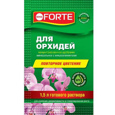 картинка Удобрение для орхидей Красота, пакет, 10мл; Бона Форте от магазина Флоранж