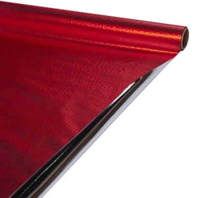 картинка Рулон пленка на металл основе. Чешуя змеи, красный, 50см х5м; Китай от магазина Флоранж