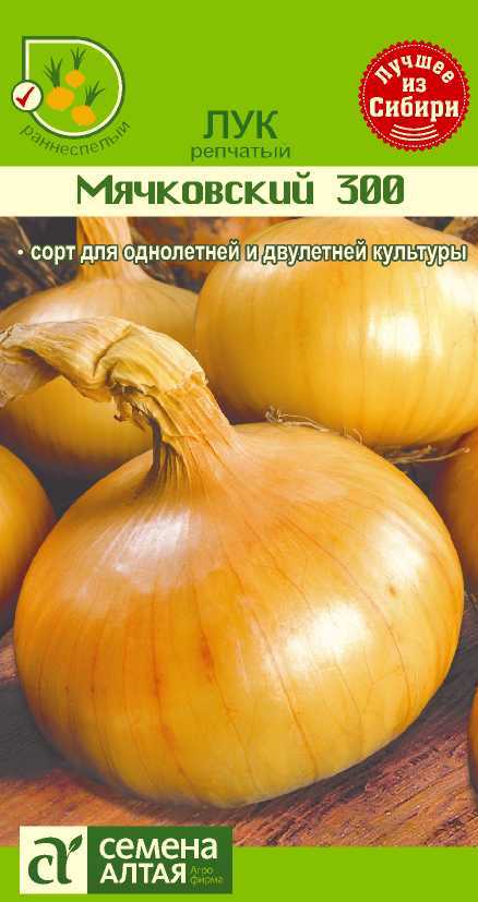 картинка Лук репчатый Мячковский 300 (цветной пакет) 0,5г; Семена Алтая от магазина Флоранж
