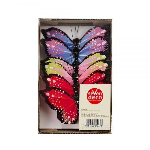 картинка Набор вставок Бабочка (перо) 9см, с окантовкой, (6шт) от магазина Флоранж