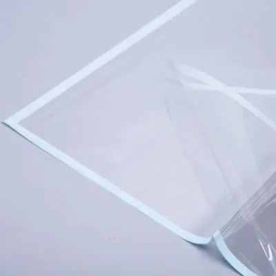 картинка Пленка лист прозрачный с цветной окантовкой, голубой, 58смх58см; Россия от магазина Флоранж
