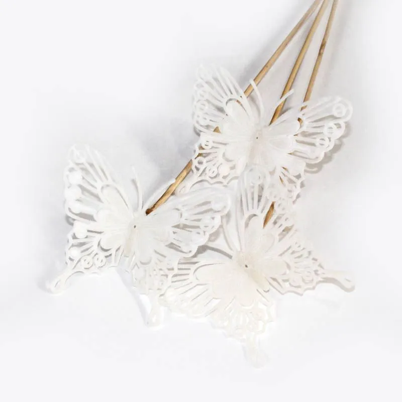картинка Набор вставок Бабочка барокко (фетр), белая, 8х50см; Китай от магазина Флоранж