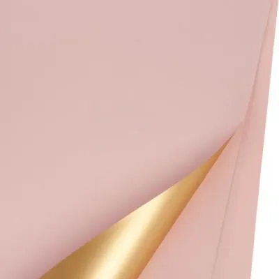 картинка Пленка лист двух. матовая с золотом, 58смх58см от магазина Флоранж